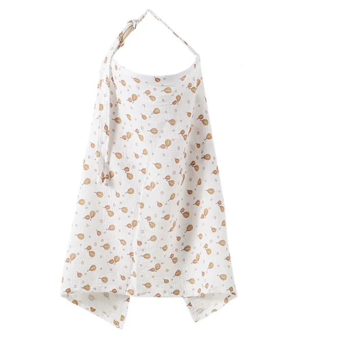 Muslin Privacy Nursing Covers for Breastfeeding with Arch Neckline - Image 2