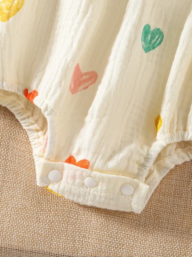 Summer Suspenders Bodysuit for Baby Girls 0-2Y - Image 5