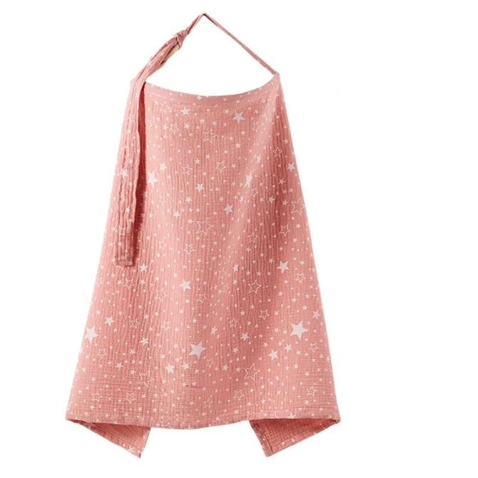 Muslin Privacy Nursing Covers for Breastfeeding with Arch Neckline - Image 3
