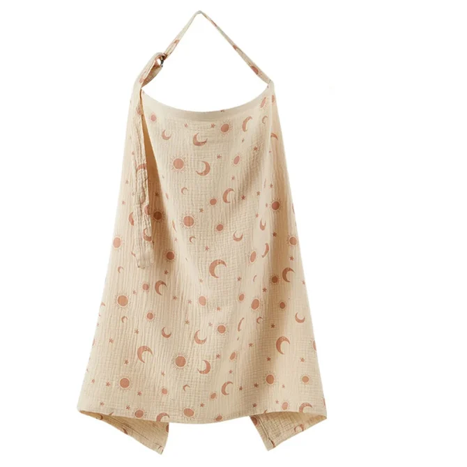 Muslin Privacy Nursing Covers for Breastfeeding with Arch Neckline - Image 12