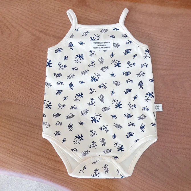 Infant Newborn Baby Girl Floral Romper Kids Spaghetti Strap One Piece Jumpsuit - Image 2