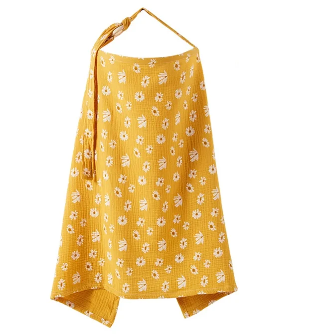 Muslin Privacy Nursing Covers for Breastfeeding with Arch Neckline - Image 5