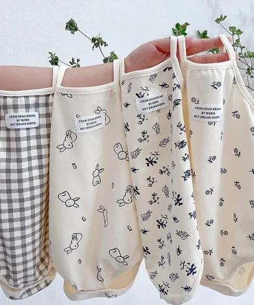 Infant Newborn Baby Girl Floral Romper Kids Spaghetti Strap One Piece Jumpsuit