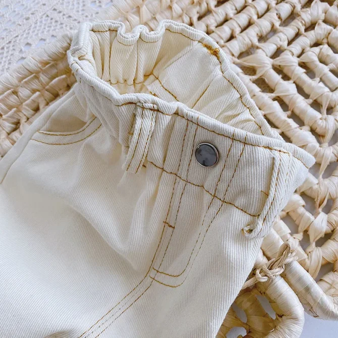 Autumn Fashion Denim Kids Baby Girls and Boys Jeans Straight Toddler Pants - Image 3