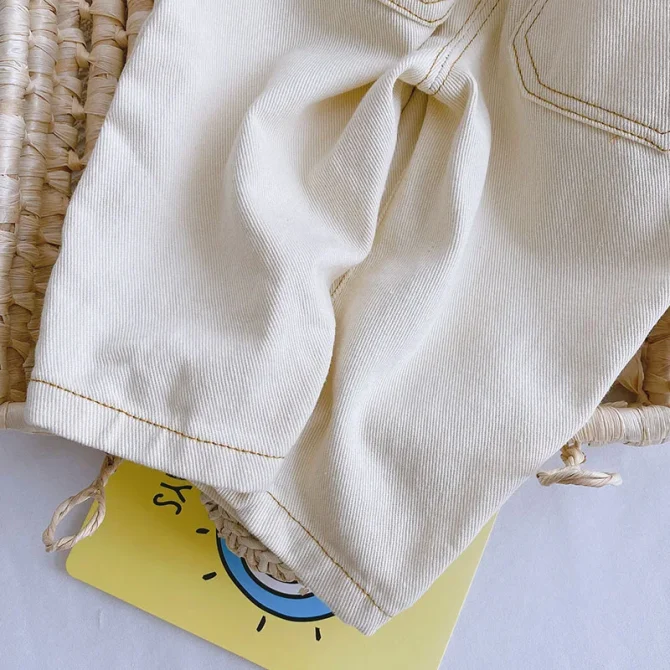 Autumn Fashion Denim Kids Baby Girls and Boys Jeans Straight Toddler Pants - Image 5